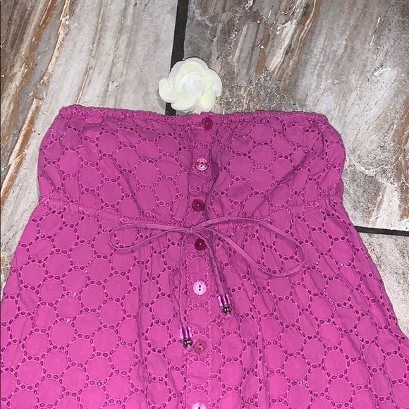 Pink Guess Strapless Top - Picture 2 of 10